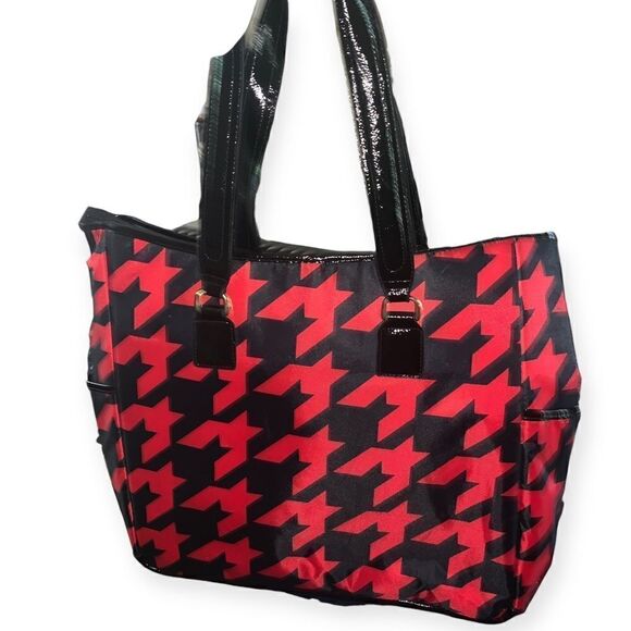 Jessica Simpson houndstooth computer tote bag - Picture 4 of 4